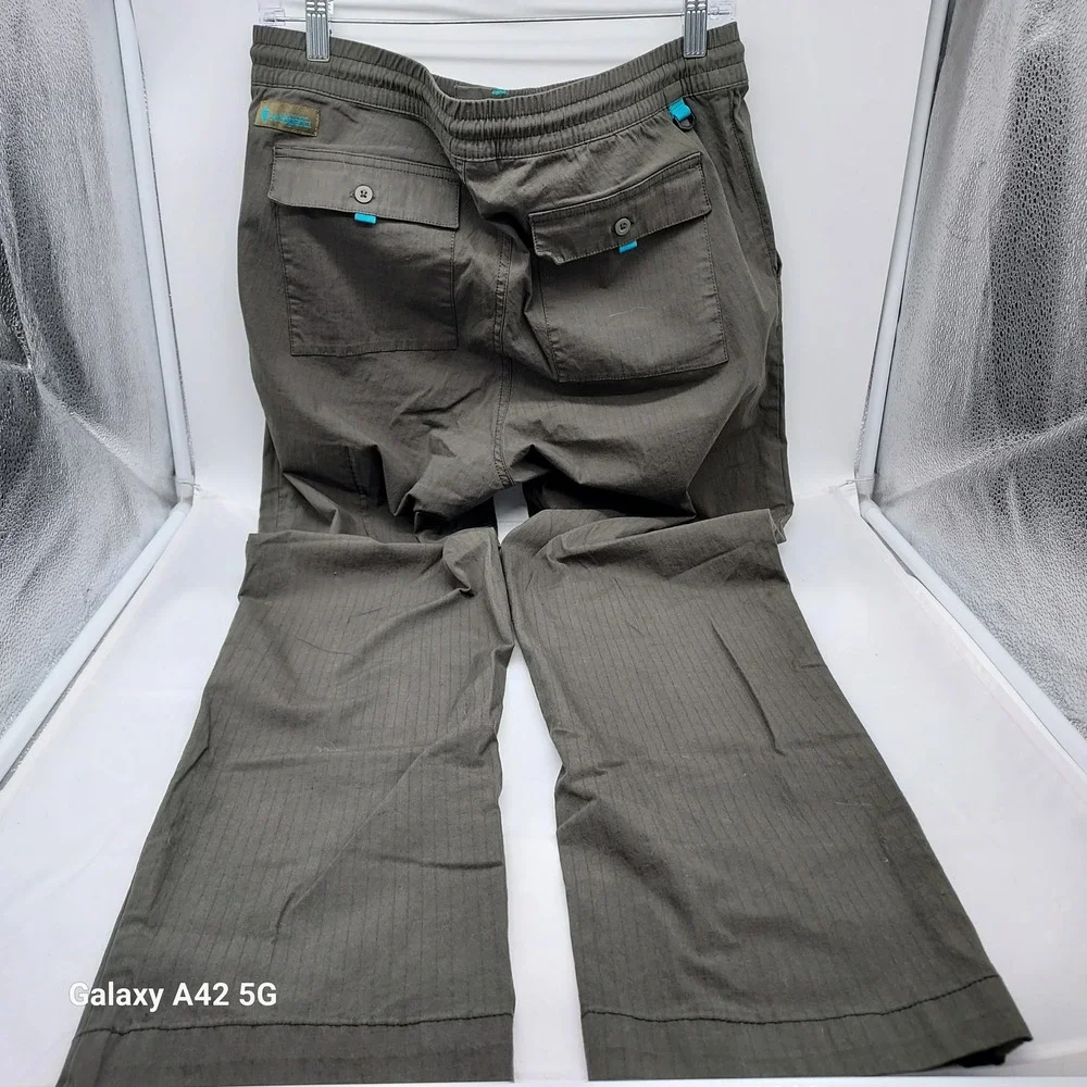 Cotopaxi Veza Adventure Pants Mens Medium Green Ripstop Hiking Travel Trousers